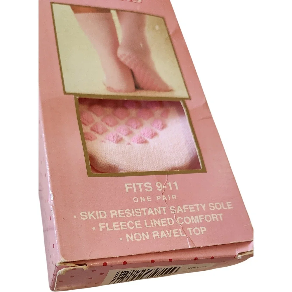 Ladies Leisure Socks Slipper Socks Pink Diamond‎ Pattern Fleece Lined Fits 9-11